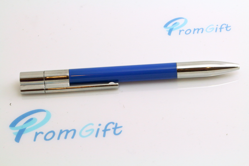 Elegancki pendrive długopis – niebieski